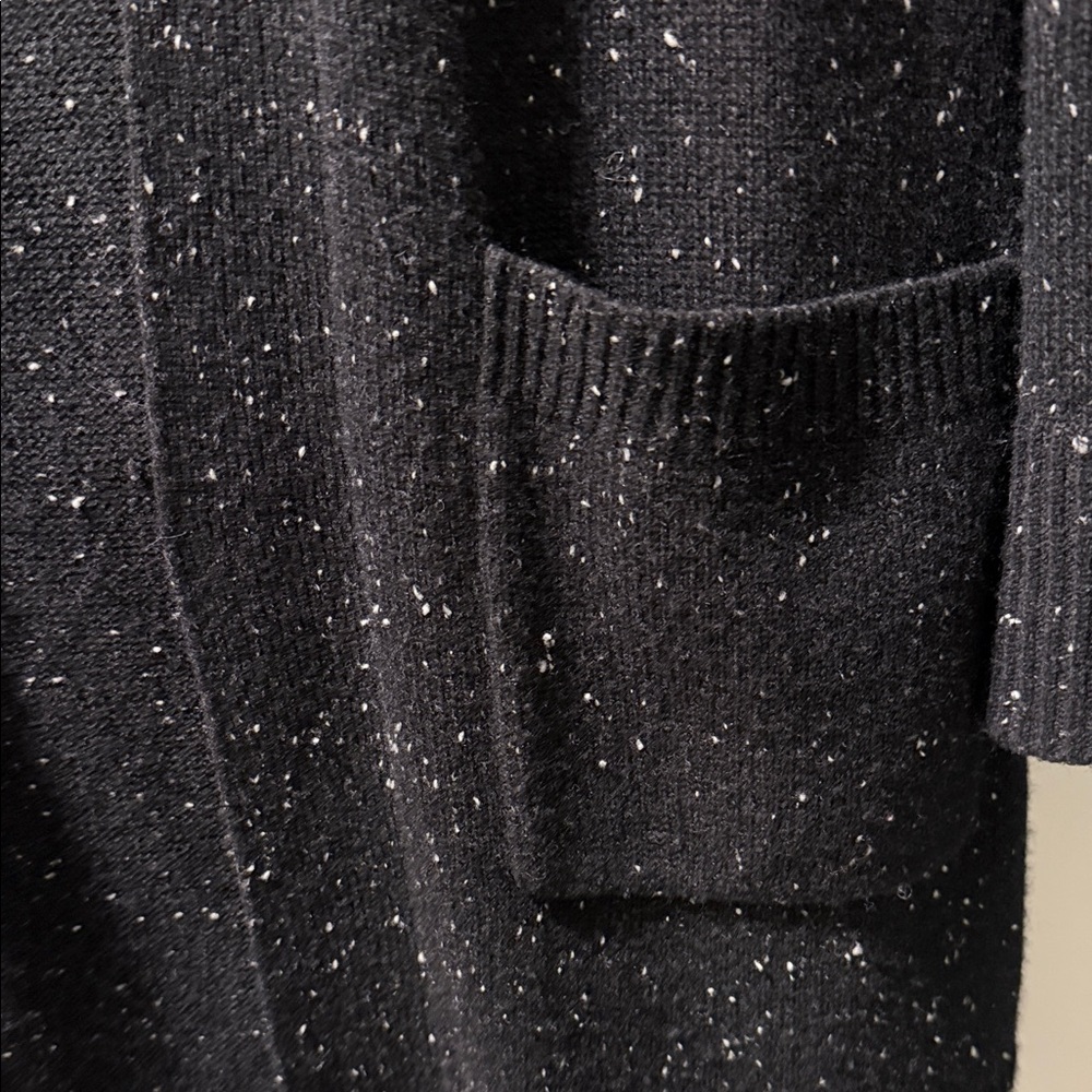 Theory Black Sparkle Women's Cardigan - Picture 3 of 3
